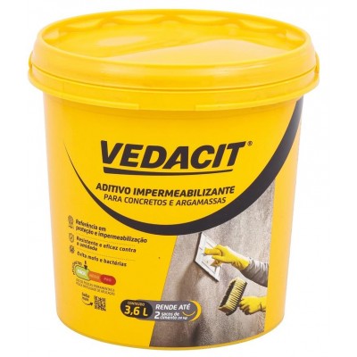 Aditivo Impermeabilizante p/ Concreto e Argamassa 3,6kg Vedacit