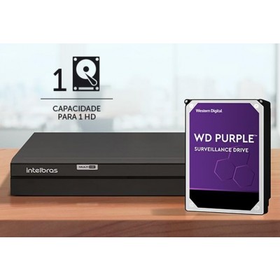 Gravador Digital DVR Full HD 16 Canais c/ HD 1TB MHDX 1316 Intelbras