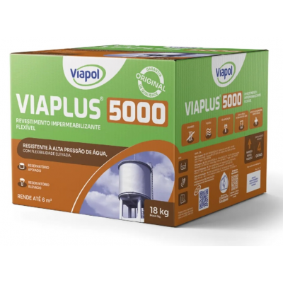 Argamassa Polimérica Flexível Viaplus 5000 Componente A+B 18Kg Viapol