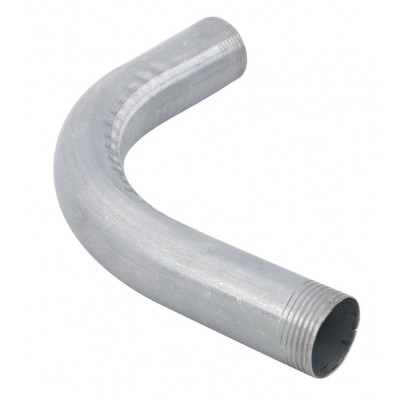 Curva Longa 90o 3/4" p/ Eletroduto Aço Zincado Galvanizado Leve Zetone