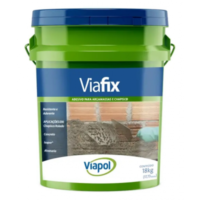 Aditivo Adesivo p/ Argamassa e Chapisco Viafix 18kg Viapol