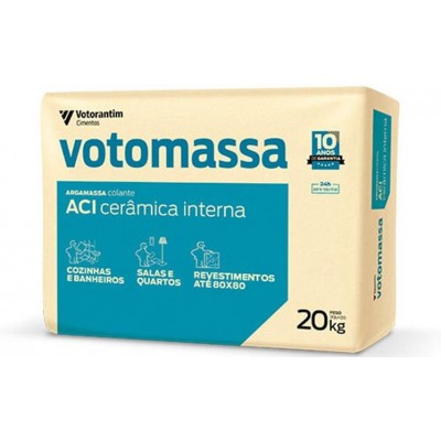 Argamassa Flexível Comum AC1 Cinza 20Kg Votomassa Votoran