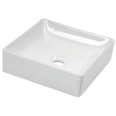 Cuba de Sobrepor Quadrada Branca Lisboa Luzarte