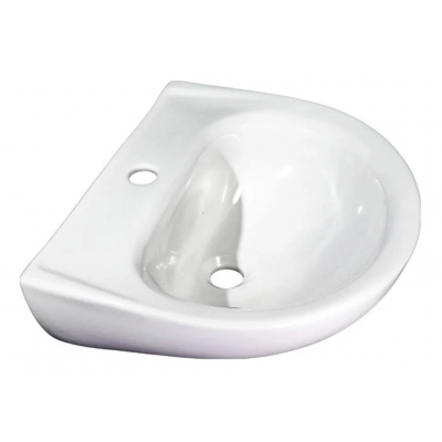 Lavatório para Coluna Louça Esmaltado Branco 44,5cmx40cm Évora Luzarte