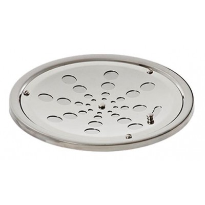 Grelha com Caxilho Redonda Aço Inox Abre/Fecha 10x10cm Estilmax