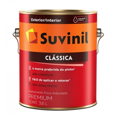 Tinta Látex PVA Clássica Maxx Premium Branco Neve Fosco 3,6L Suvinil