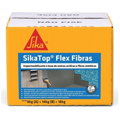 Argamassa Polimérica c/ Fibras SikaTop Flex Fibras 7000 18kg Sika